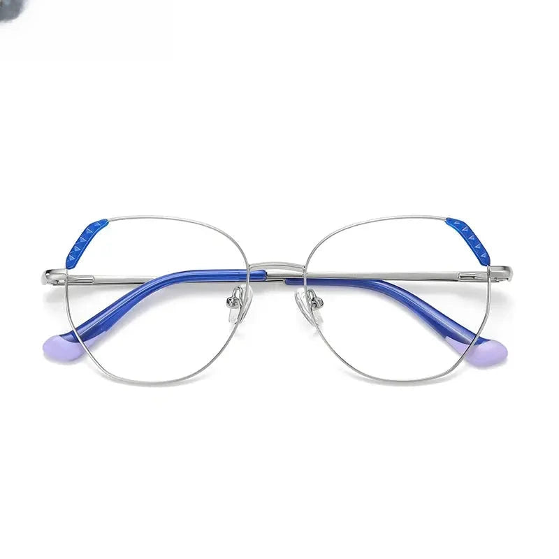 Unisex Polygon Full Rim Alloy Reading Glasses 3015 — view 6 | Rx Spectacle