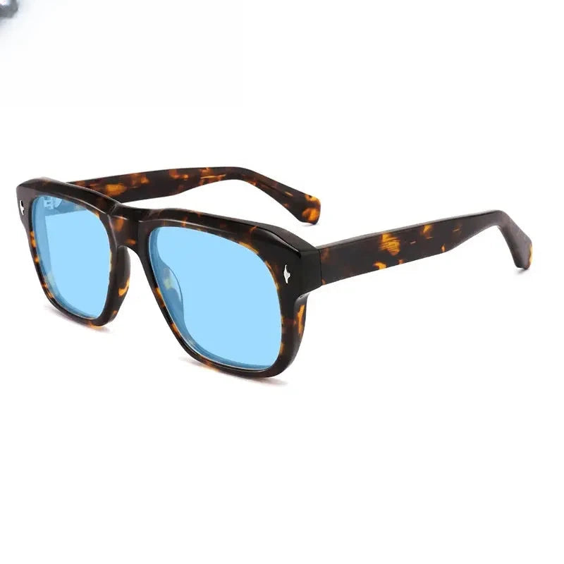 Unisex Square Full Rim Acetate Prescription Glasses Mo16 — view 7 | Rx Spectacle