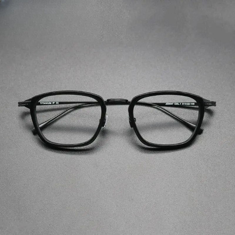Unisex Square Full Rim Titanium Prescription Glasses Gxyj548 — view 1 | Rx Spectacle
