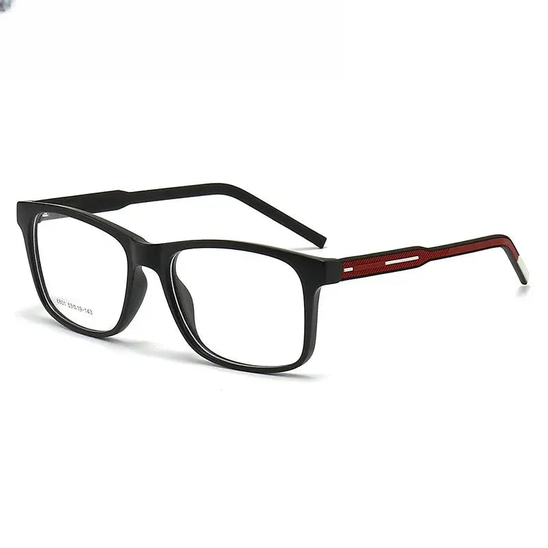 Men's Square Full Rim Titanium Prescription Glasses 616801 — view 6 | Rx Spectacle