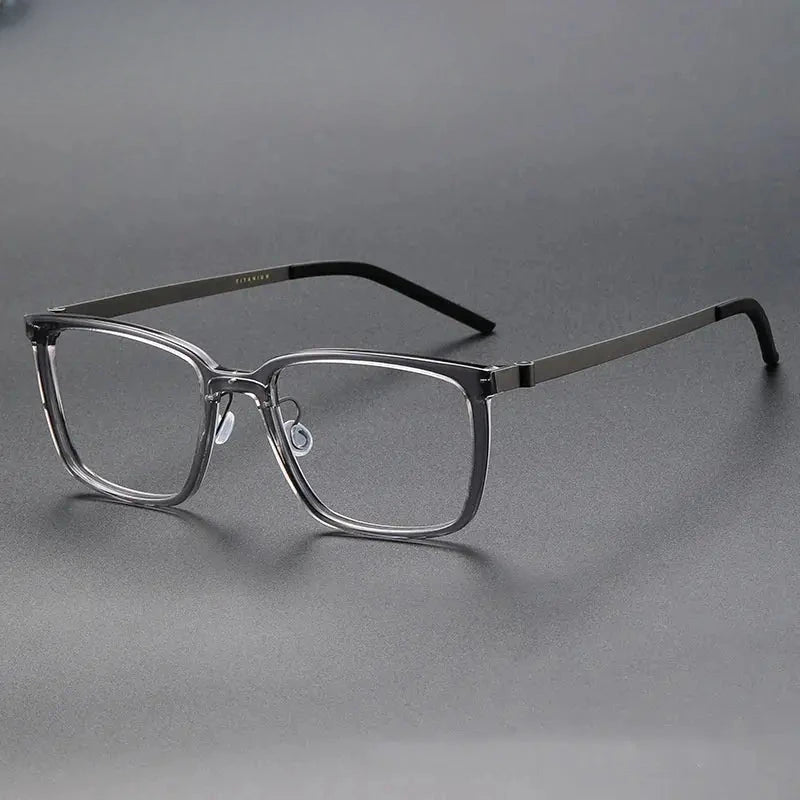 Women's Square Full Rim Titanium Prescription Glasses 182144 — view 7 | Rx Spectacle