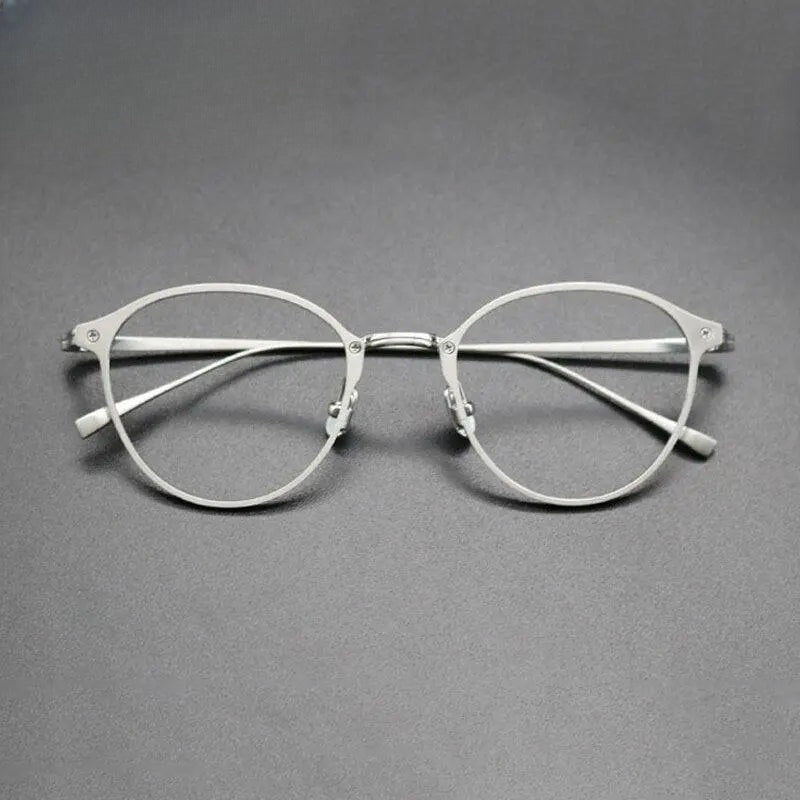 Unisex Square Full Rim Titanium Prescription Glasses Gxyj574 — view 9 | Rx Spectacle