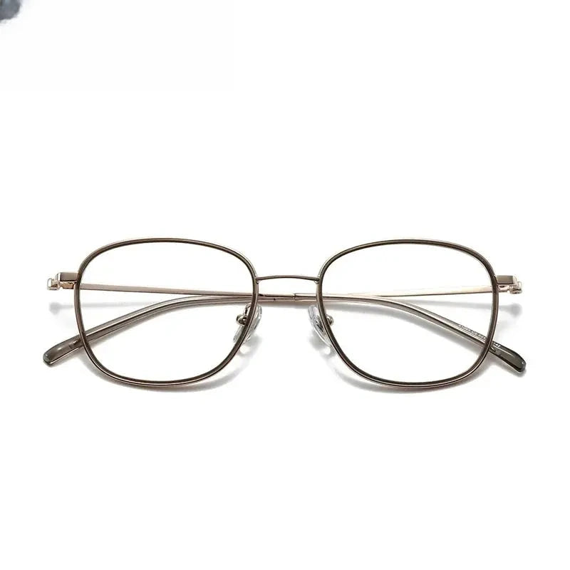 Women's Square Full Rim Titanium Prescription Glasses 641065 — view 7 | Rx Spectacle