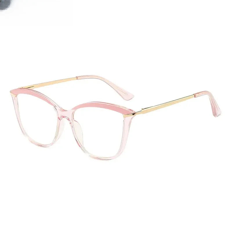 Women's Cat Eye Full Rim Alloy Reading Glasses 2036 — view 9 | Rx Spectacle