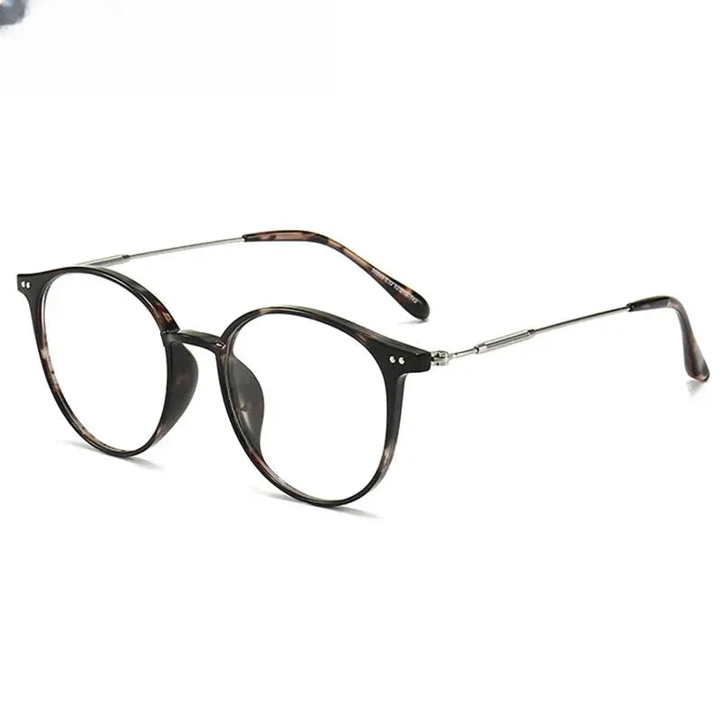 Women's Round Full Rim Titanium Prescription Glasses 390045 — view 3 | Rx Spectacle