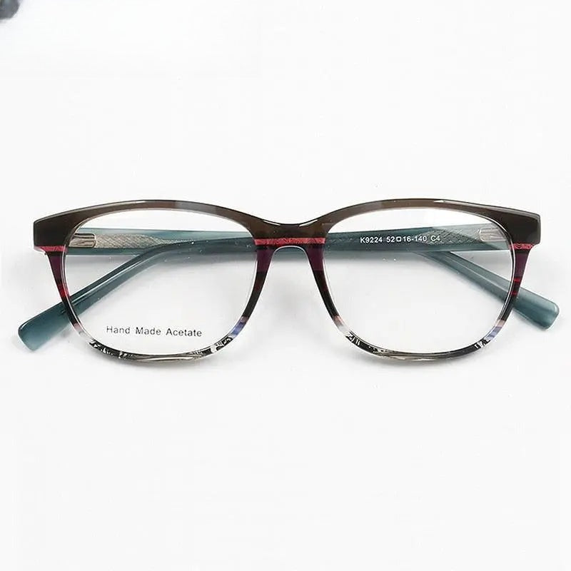 Unisex Cat Eye Full Rim Acetate Prescription Glasses 9224 — view 9 | Rx Spectacle