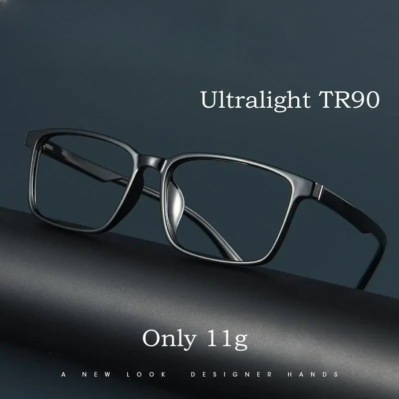 Men's Square Full Rim TR90 Prescription Glasses A1006 — view 1 | Rx Spectacle