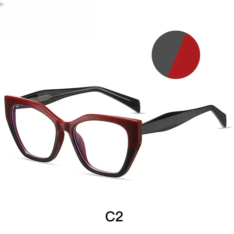 Women's Cat Eye Full Rim Titanium Prescription Glasses 787021 — view 7 | Rx Spectacle
