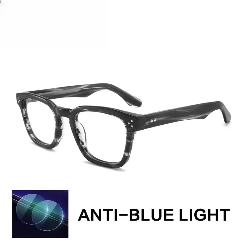 Unisex Square Full Rim Acetate Reading Glasses G1159 — view 3 | Rx Spectacle