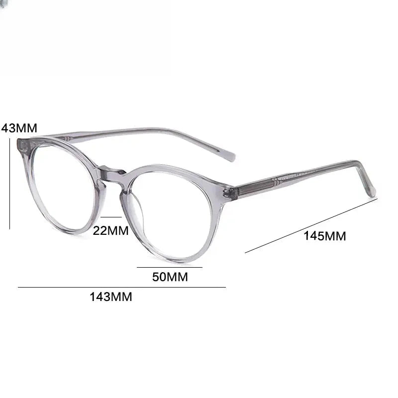 Men's Oval Full Rim Acetate Prescription Glasses 762216 — view 2 | Rx Spectacle