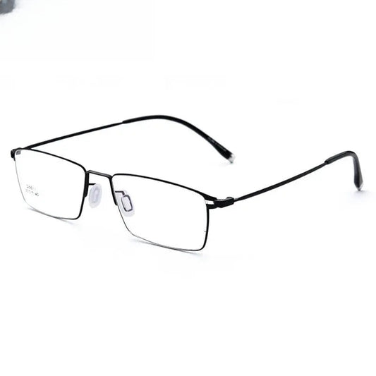 Men's Square Full Rim Titanium Prescription Glasses 6611 — view 1 | Rx Spectacle