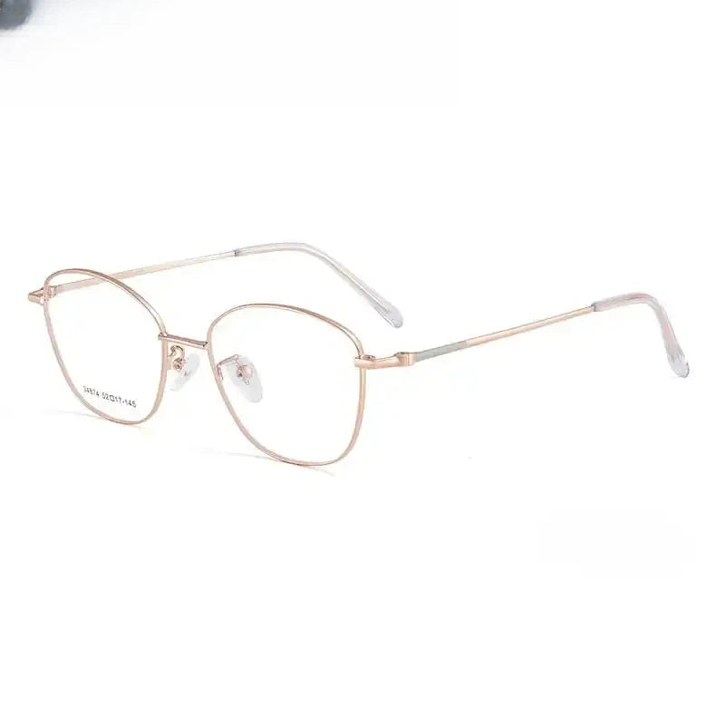 Women's Cat Eye Full Rim Alloy Prescription Glasses 634874 — view 6 | Rx Spectacle