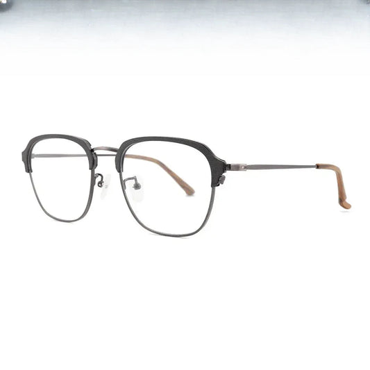 Unisex Square Full Rim Titanium Prescription Glasses 81204 — view 1 | Rx Spectacle