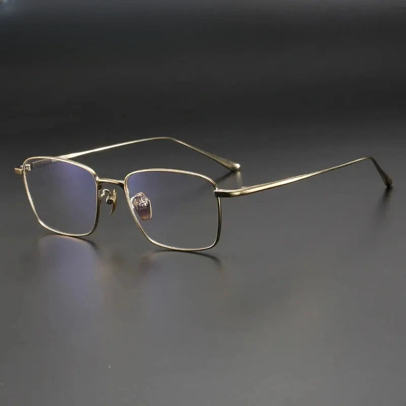 Men's Polygon Full Rim Titanium Prescription Glasses 40140 — view 5 | Rx Spectacle