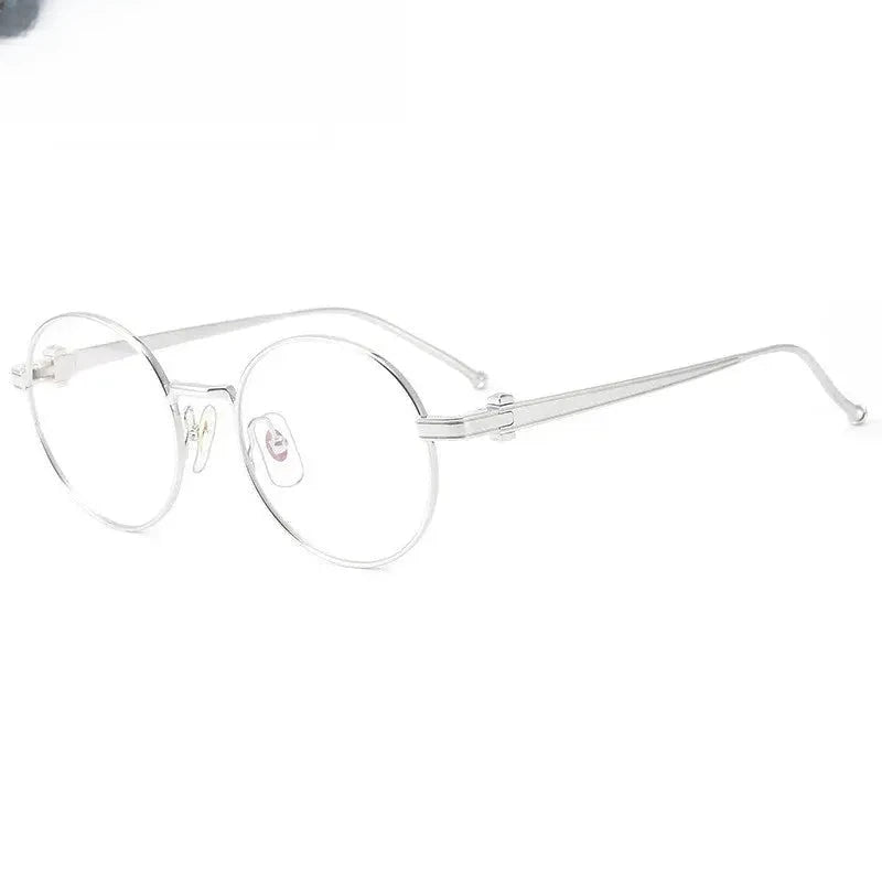 Women's Round Full Rim Titanium Prescription Glasses 310293 — view 3 | Rx Spectacle