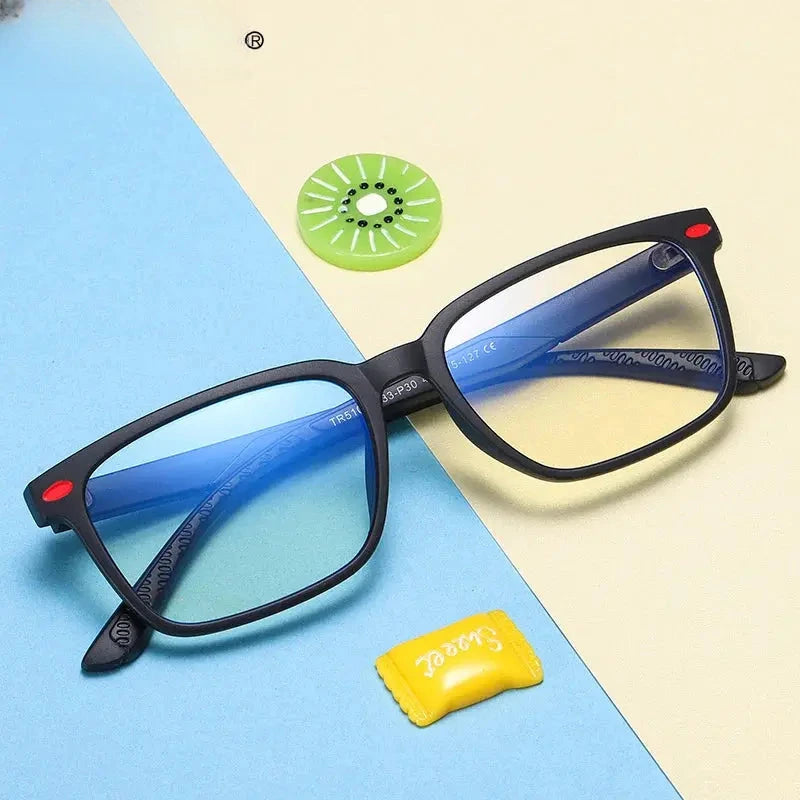 Unisex Square Full Rim Titanium Prescription Glasses 5101 — view 3 | Rx Spectacle