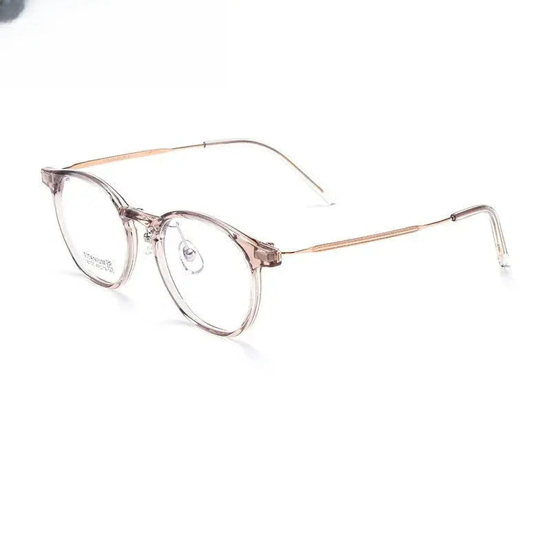 Women's Oval Full Rim Titanium Prescription Glasses 416107 — view 6 | Rx Spectacle