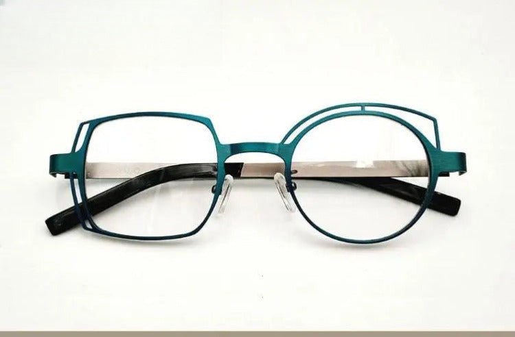 Unisex Round Full Rim Alloy Prescription Glasses 811010 — view 2 | Rx Spectacle