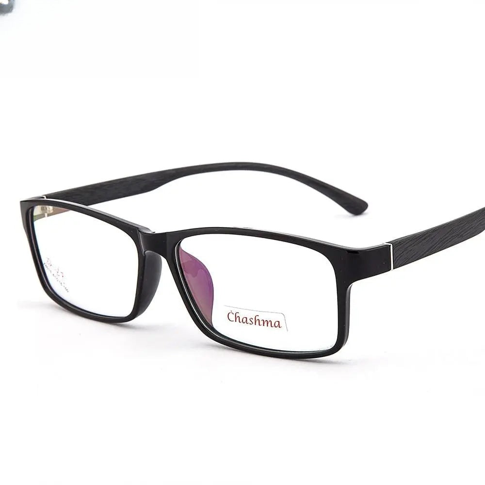 Men's Square Full Rim TR90 Prescription Glasses 6015 — view 2 | Rx Spectacle