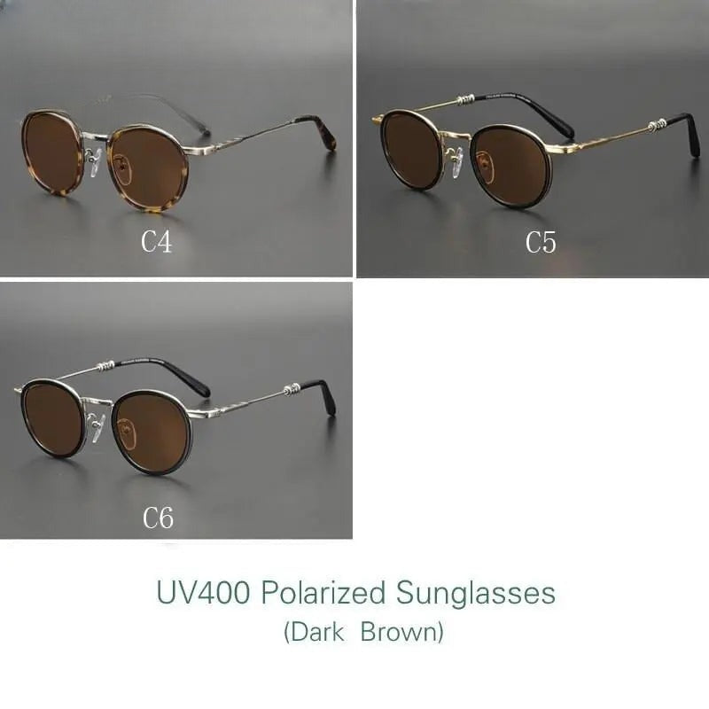 Men's Round Full Rim Acetate Prescription Glasses — view 8 | Rx Spectacle