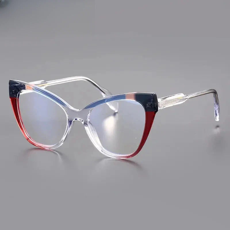 Women's Cat Eye Full Rim Acetate Prescription Glasses 419251 — view 1 | Rx Spectacle