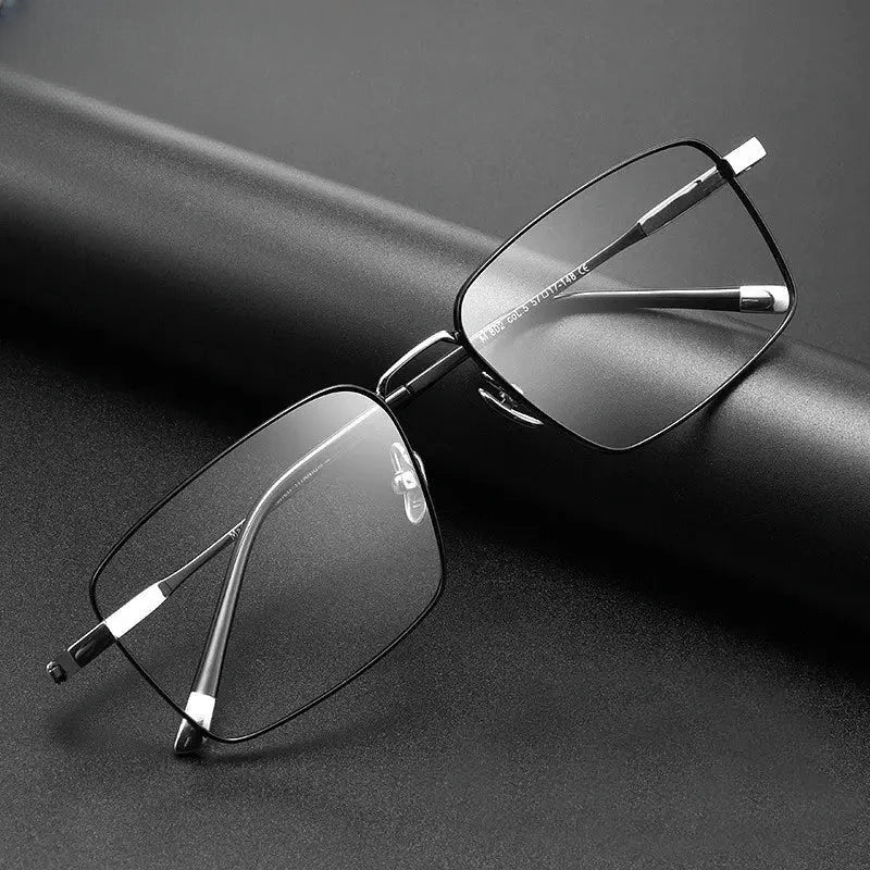 Men's Polygon Full Rim Titanium Prescription Glasses 582802 — view 1 | Rx Spectacle
