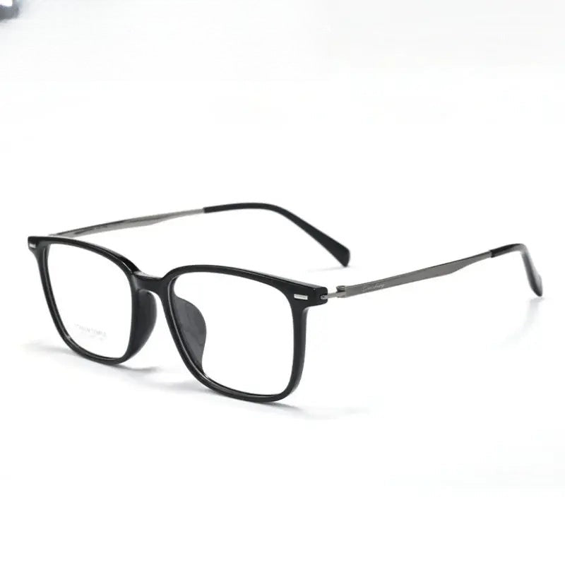 Unisex Square Full Rim Titanium Prescription Glasses 77013 — view 1 | Rx Spectacle