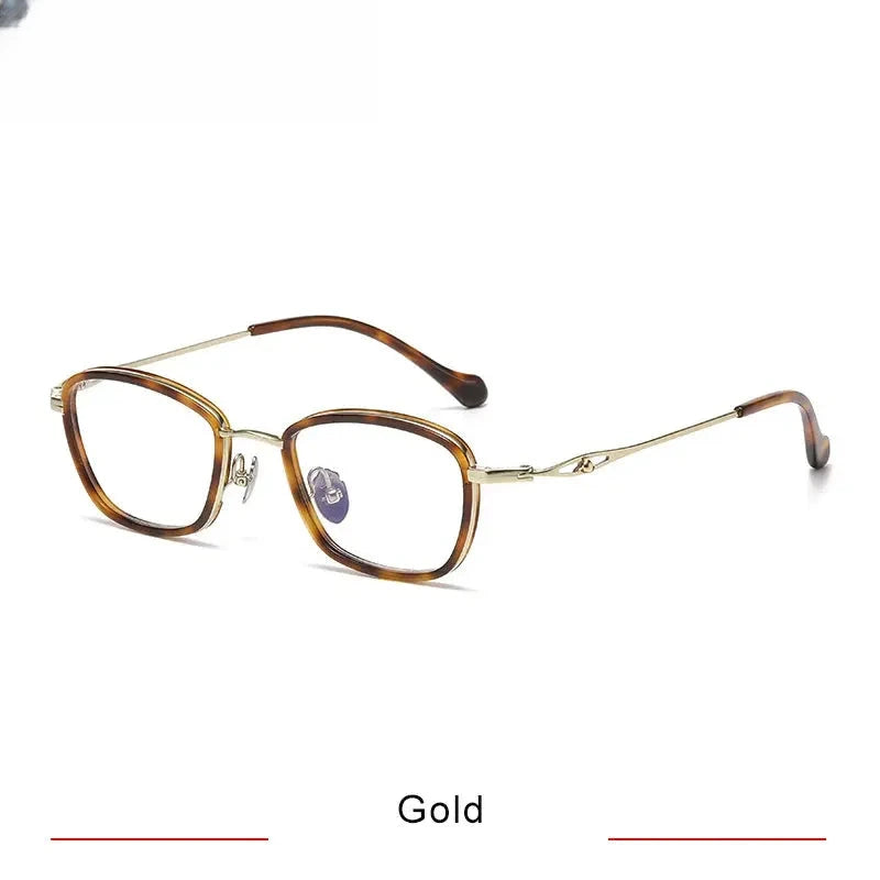 Unisex Oval Full Rim Titanium Prescription Glasses 316895 — view 3 | Rx Spectacle