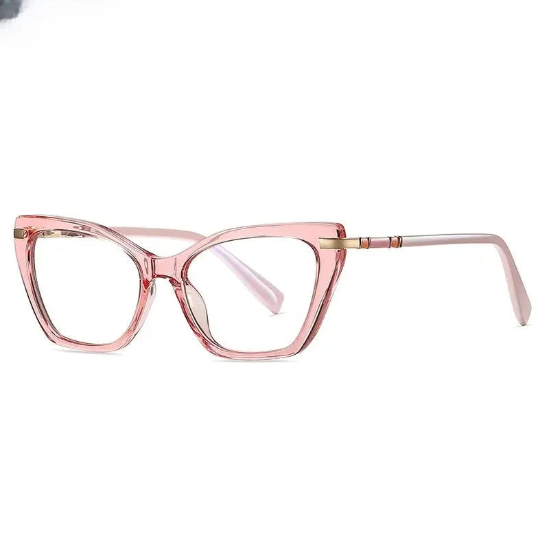 Women's Cat Eye Full Rim Titanium Prescription Glasses 612104 — view 7 | Rx Spectacle