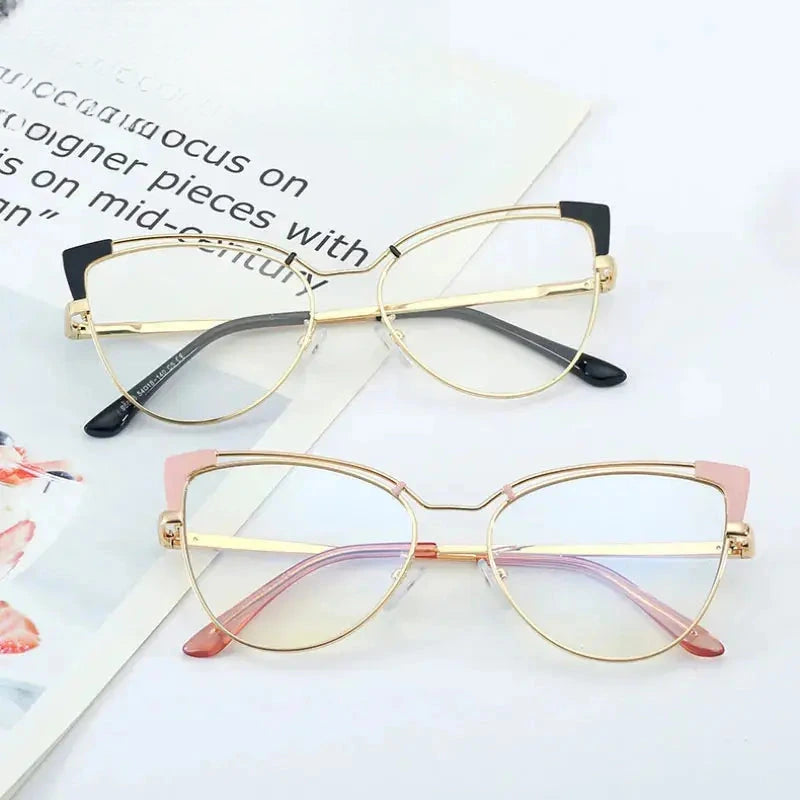 Women's Cat Eye Full Rim TR90 Prescription Glasses 195636 — view 1 | Rx Spectacle