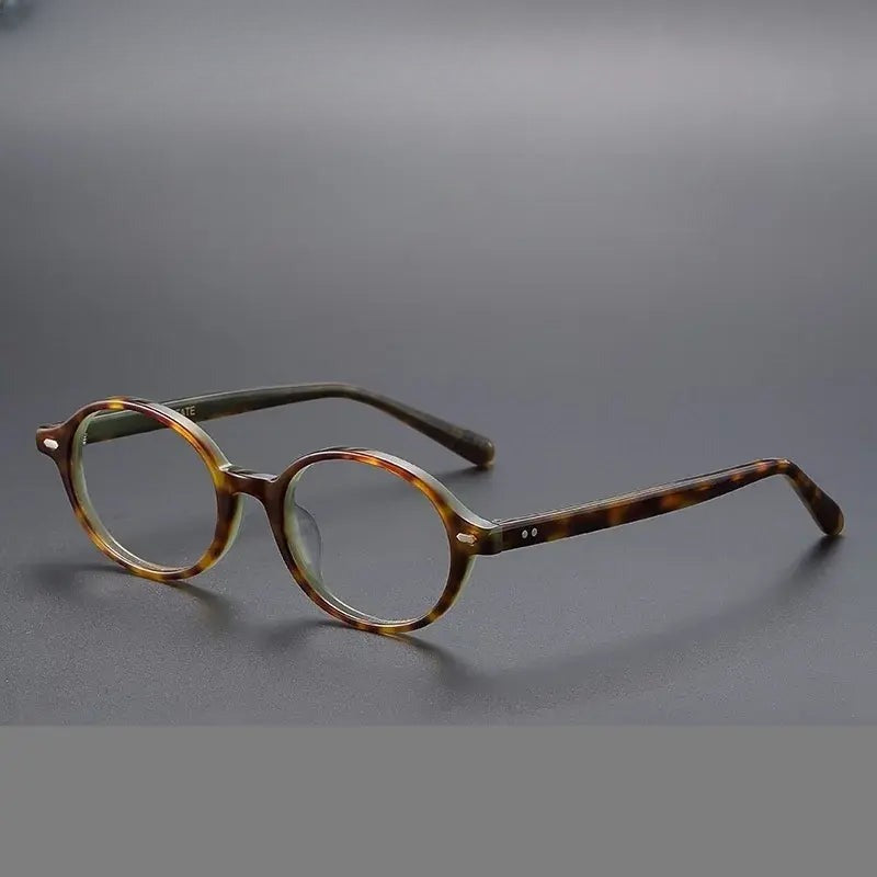 Unisex Round Full Rim Acetate Prescription Glasses 78046 — view 1 | Rx Spectacle
