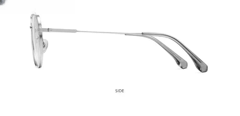 Men's Square Full Rim Titanium Double Bridge Reading Glasses St6219 — view 14 | Rx Spectacle