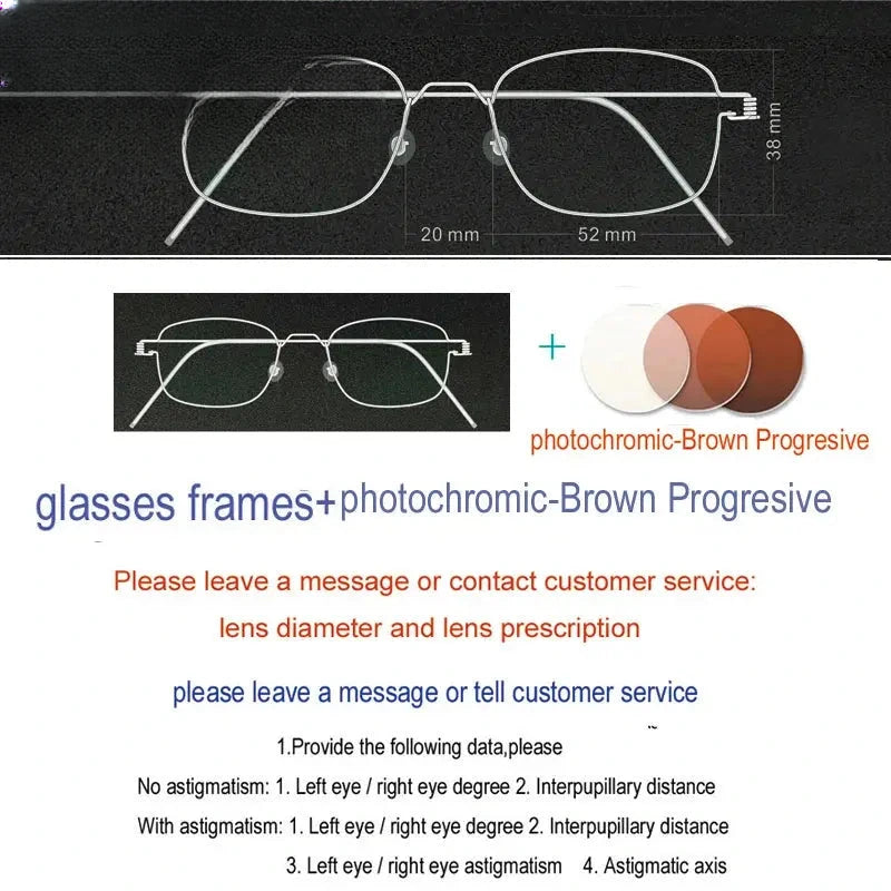 Unisex Oval Full Rim Stainless Steel Screwless Prescription Glasses 61425 — view 28 | Rx Spectacle