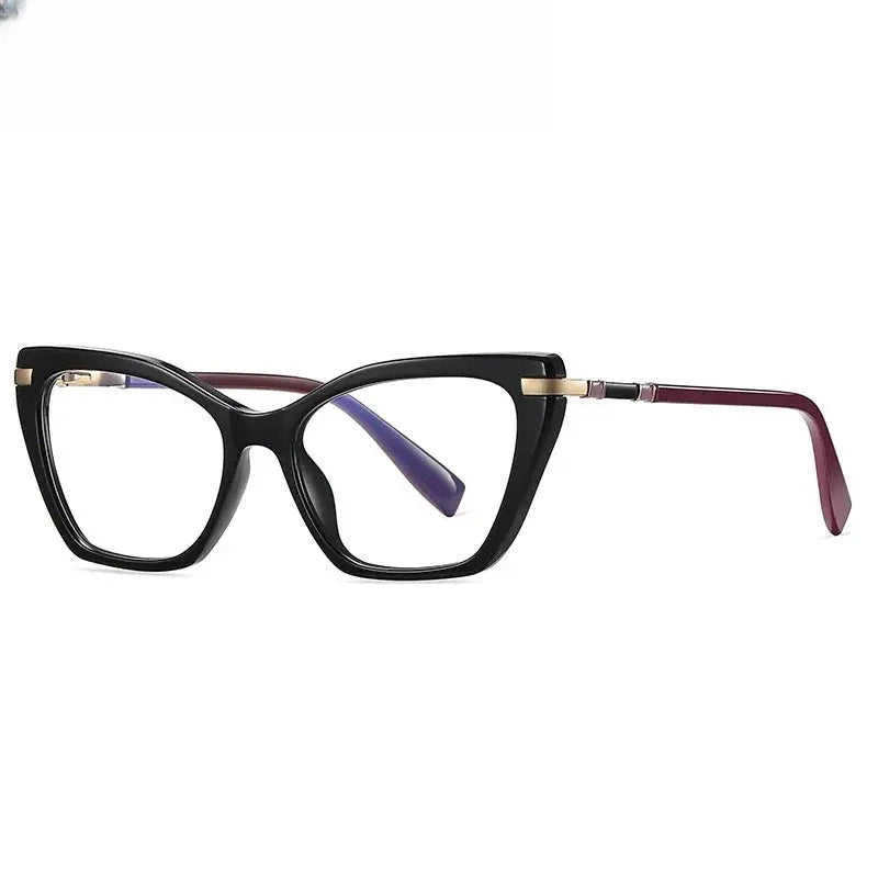 Women's Cat Eye Full Rim Titanium Prescription Glasses 612104 — view 6 | Rx Spectacle