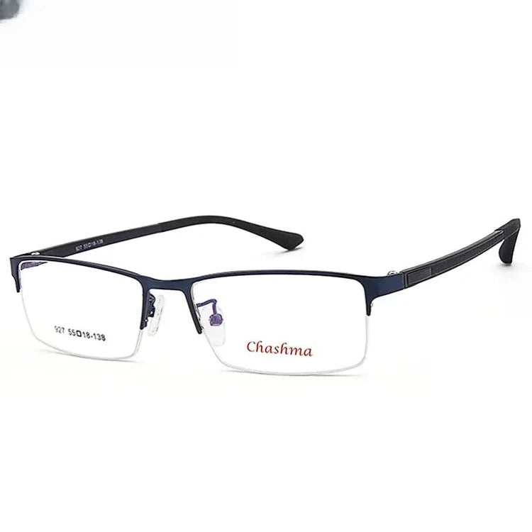 Women's Square Semi-Rimless TR90 Prescription Glasses 25927 — view 4 | Rx Spectacle