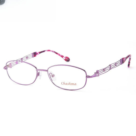 Women's Oval Full Rim Alloy Prescription Glasses 2528 — view 1 | Rx Spectacle