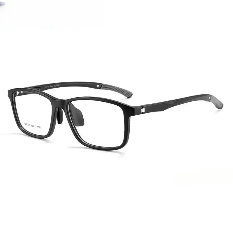 Unisex Square Full Rim Titanium Prescription Glasses 960107 — view 5 | Rx Spectacle