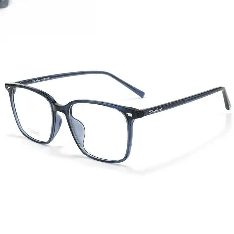 Unisex Square Full Rim Titanium Prescription Glasses 401038 — view 3 | Rx Spectacle
