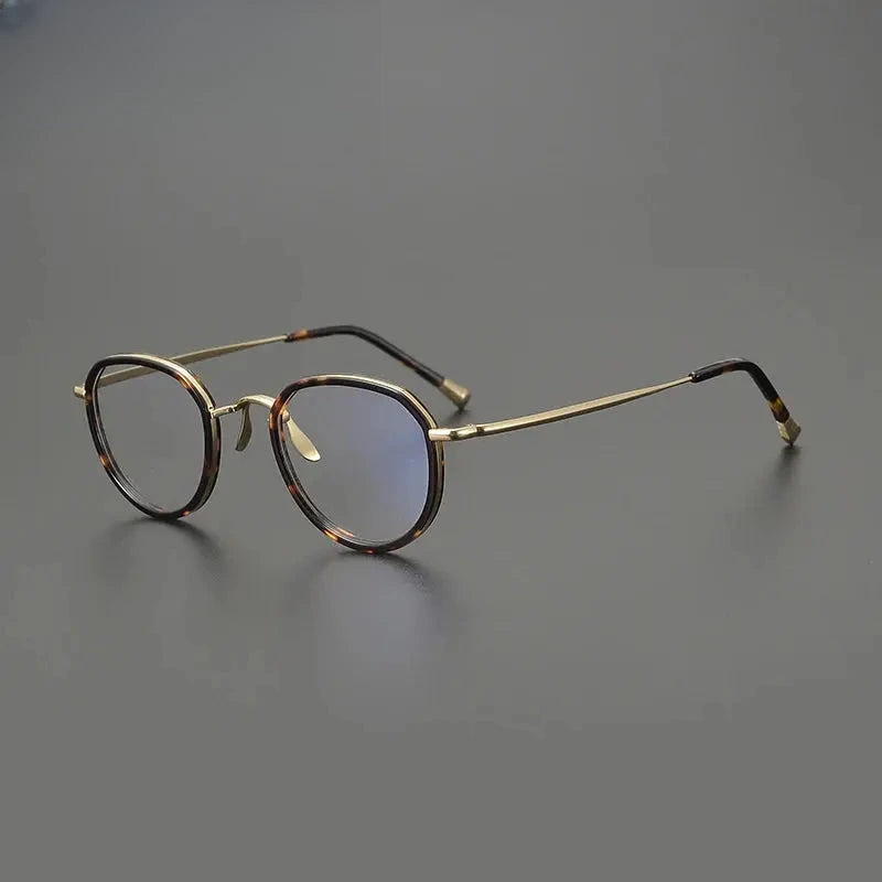Unisex Square Full Rim Titanium Prescription Glasses Gxyj1559 — view 6 | Rx Spectacle