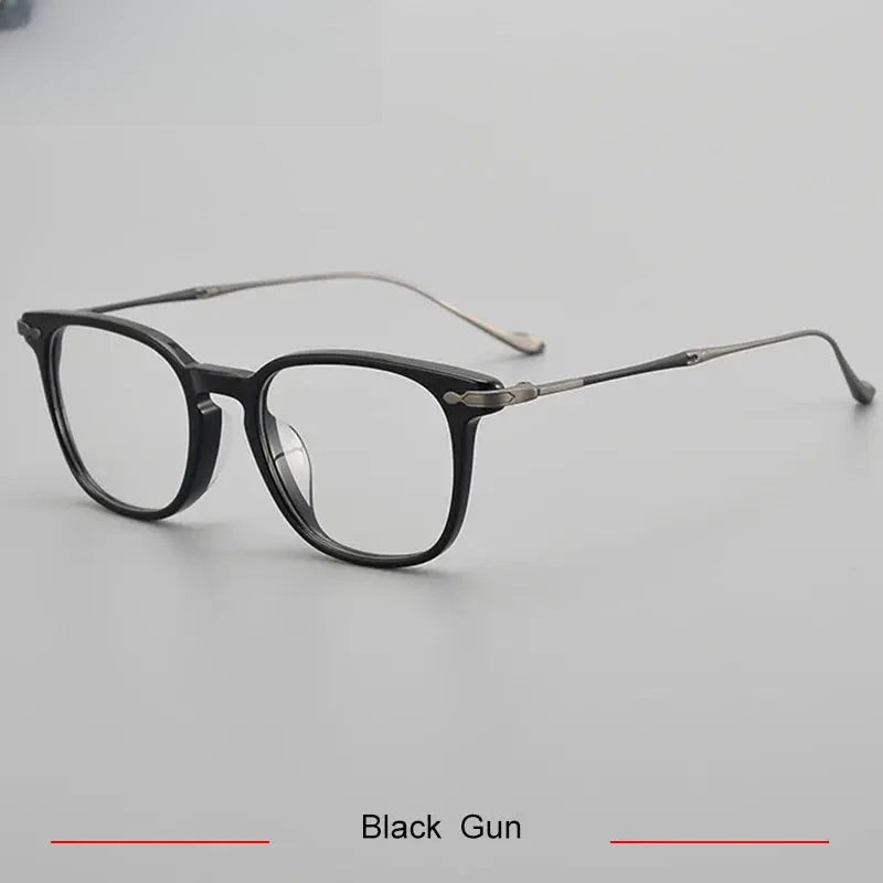 Men's Square Full Rim Titanium Prescription Glasses 715888 — view 4 | Rx Spectacle