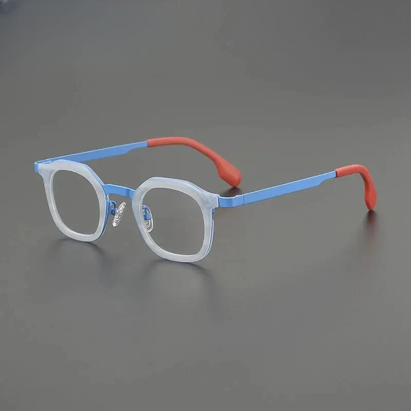 Women's Square Full Rim Titanium Prescription Glasses G85893 — view 1 | Rx Spectacle