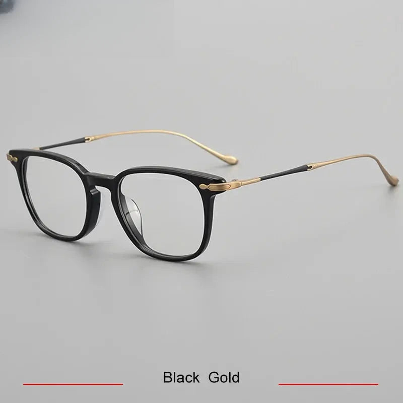 Men's Square Full Rim Titanium Prescription Glasses 715888 — view 6 | Rx Spectacle