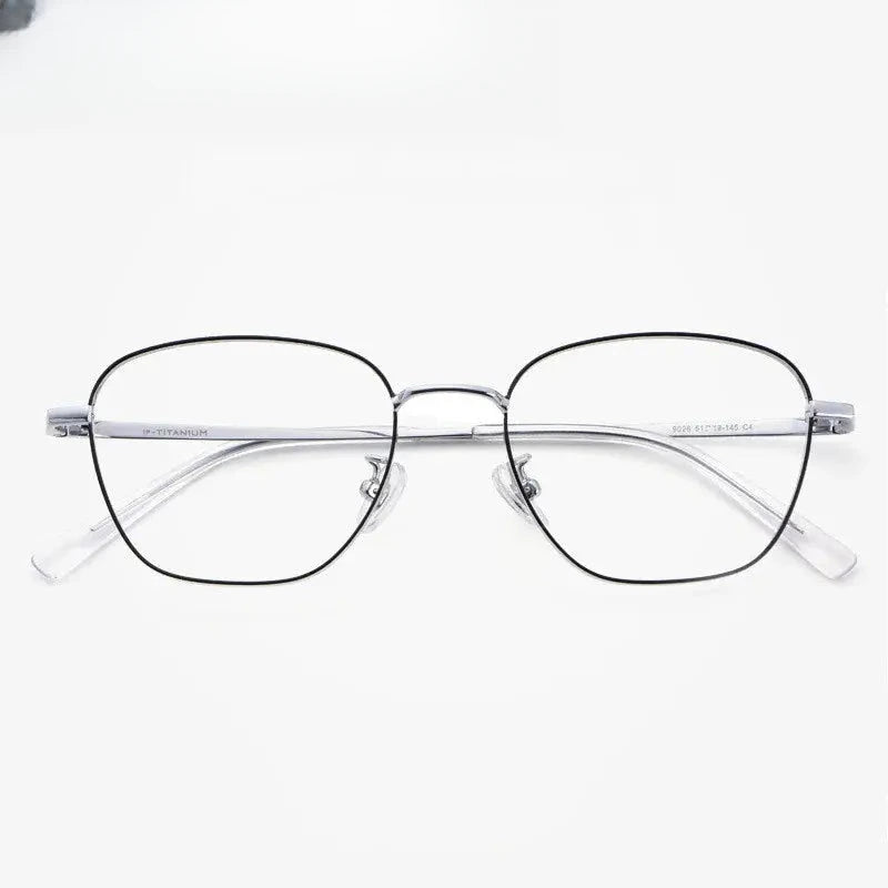 Women's Polygon Full Rim Stainless Steel Prescription Glasses 902641 — view 1 | Rx Spectacle