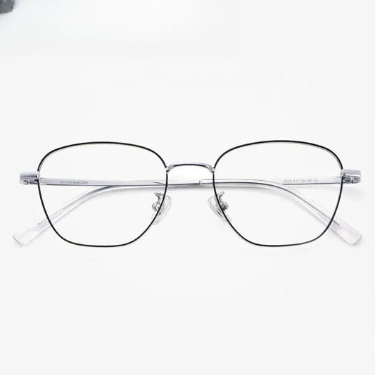 Women's Polygon Full Rim Stainless Steel Prescription Glasses 902641 — view 1 | Rx Spectacle