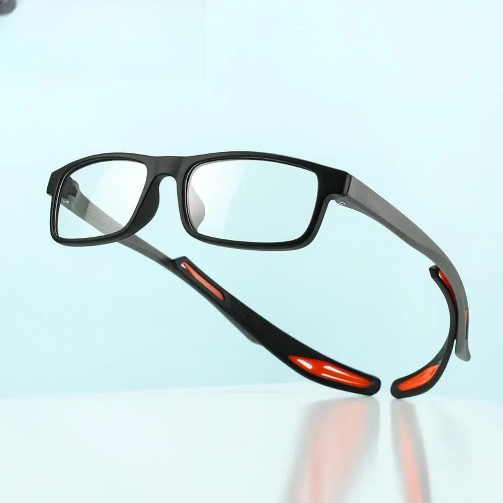 Unisex Square Full Rim Titanium Sports Glasses Olad55p — view 1 | Rx Spectacle