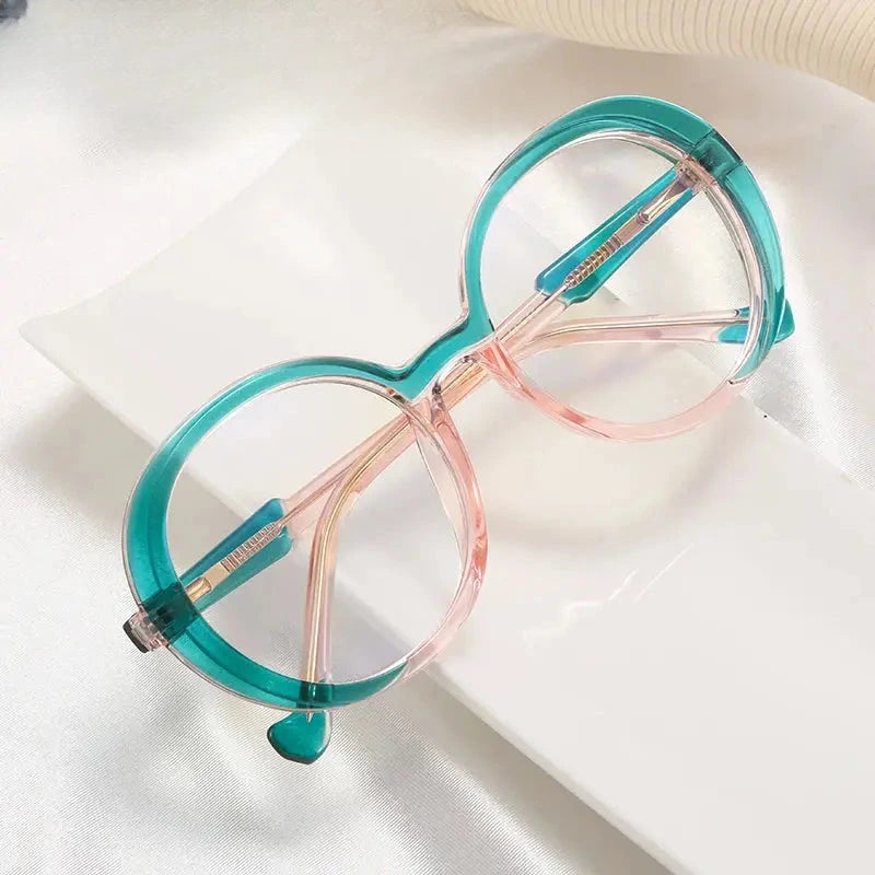Women's Oval Full Rim TR90 Prescription Glasses 48209 — view 1 | Rx Spectacle