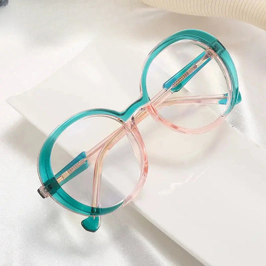 Women's Oval Full Rim TR90 Prescription Glasses 48209 — view 1 | Rx Spectacle