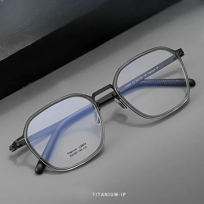 Unisex Round Full Rim Titanium Prescription Glasses 2604 — view 1 | Rx Spectacle