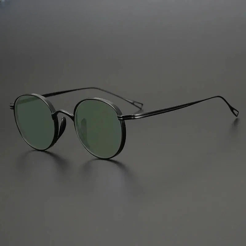 Unisex Oval Full Rim Titanium Prescription Glasses 131524 — view 21 | Rx Spectacle
