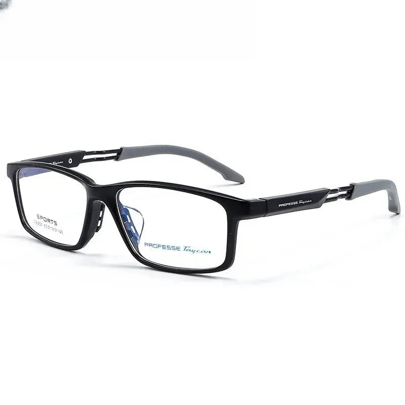 Unisex Square Full Rim Titanium Prescription Glasses 62018 — view 3 | Rx Spectacle